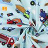 Baumwollstoff Cretonne Fahrzeuge – hellblau,  thumbnail number 2