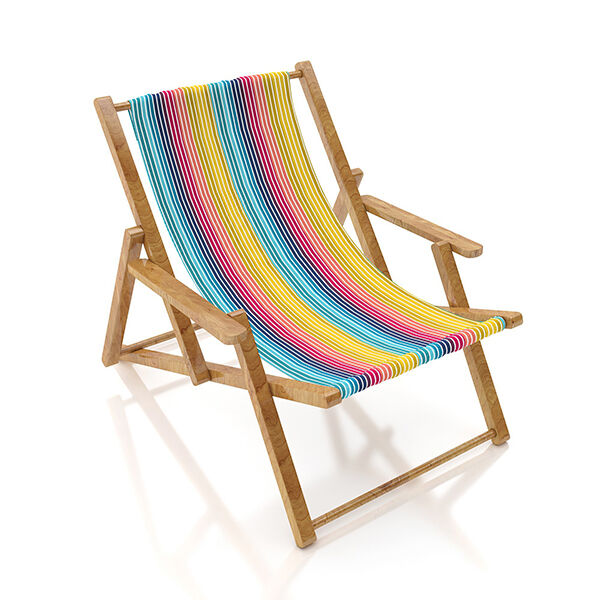 Outdoor Liegestuhlstoff Längsstreifen, 44 cm – türkis, image number 4