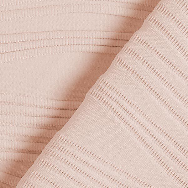 Jersey Jacquard – rosé | Reststück 50cm