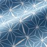 Beschichtete Baumwolle grafische Sterne – blau/weiss,  thumbnail number 3