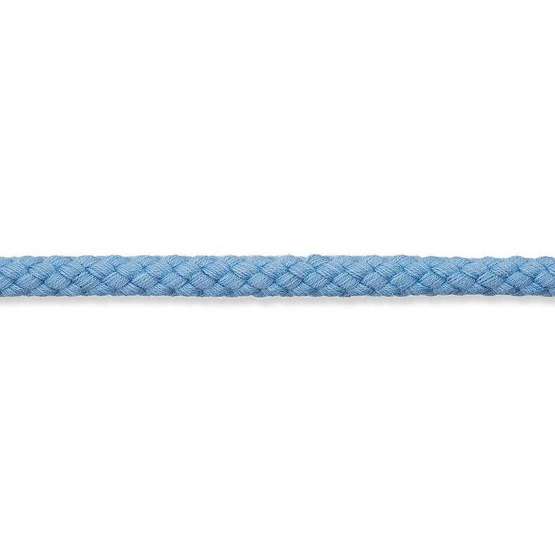 Baumwollkordel [Ø 7 mm] – helljeansblau,  image number 2