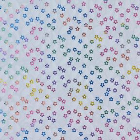 Softmesh Glitzerblümchen – jeansblau, 