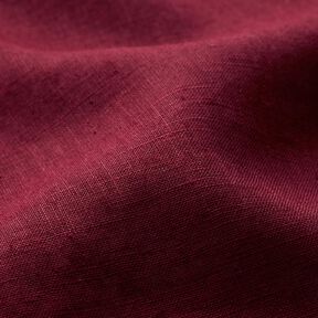 Leichter Leinen-Mix vorgewaschen – bordeauxrot, 