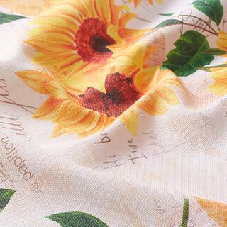 Dekostoff Panama Sonnenblume 280 cm – beige, 