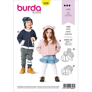 Jacke | Burda 9306 | 92-122, 