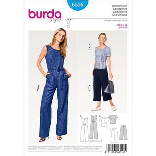 Overall / Oberteil / Hose | Burda 6516 | 34-46, 