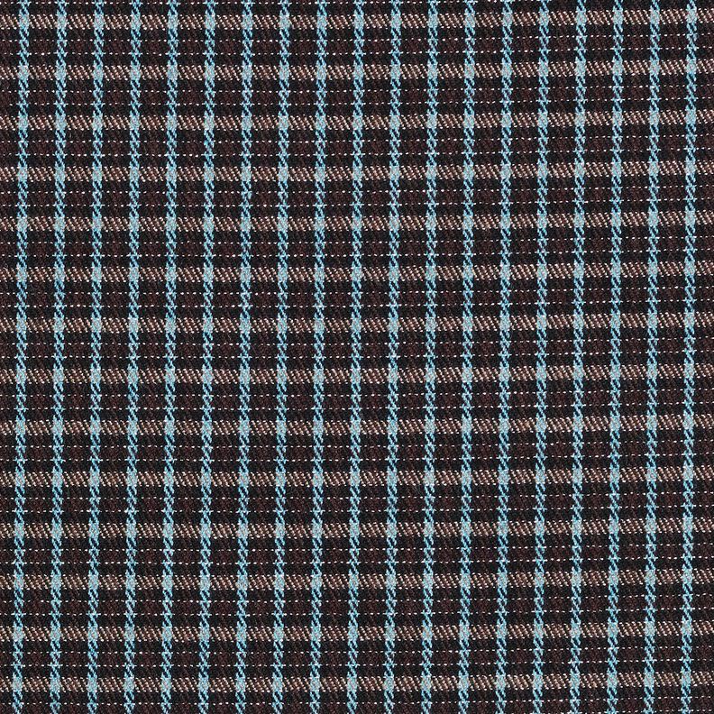 Viskose-Mix Glitzer Karo – türkis/schwarzbraun,  image number 1
