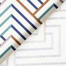 Dekostoff Halbpanama moderne Rauten – weiss/blau,  thumbnail number 4