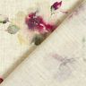 Viskose-Leinen-Mix Aquarellblumen – natur/traube,  thumbnail number 4