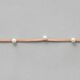Kunstlederband mit Perlen [ 3 mm ] – rosé,  thumbnail number 2