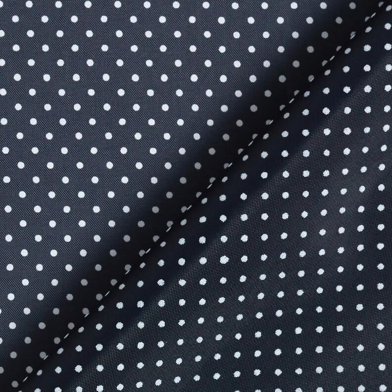 Futterstoff Polkadots – marineblau/weiss,  image number 4