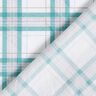 Baumwollstoff Schottenkaro – weiss/türkis,  thumbnail number 4