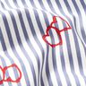 Popeline Stretch Streifen und Herzen – weiss/indigo,  thumbnail number 2