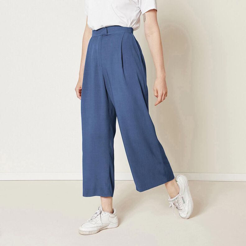 Leinenstoff Ramie-Mix medium – blaugrau,  image number 8