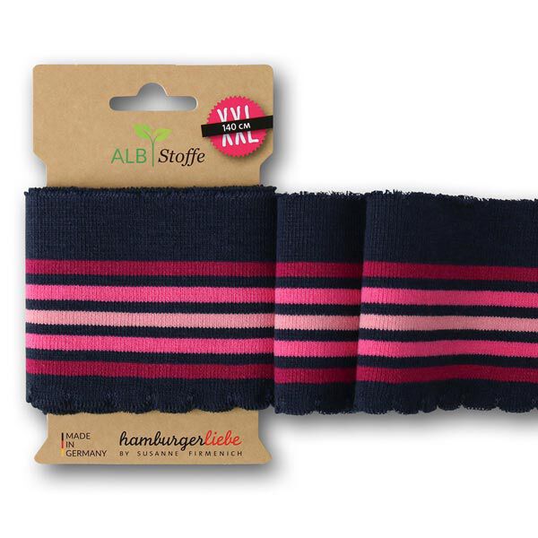 GOTS Strickbündchen CUFF ME WAVE [140 cm | 7,5 cm]   | Albstoffe | Hamburger Liebe,  image number 1
