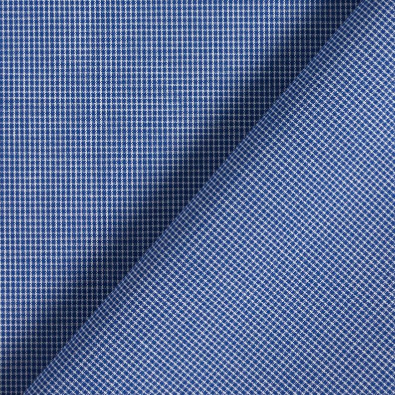 Hemdenstoff mini Karo – weiss/jeansblau,  image number 4