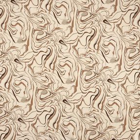 Leinen-Mix Marmor – mandel/mocca, 