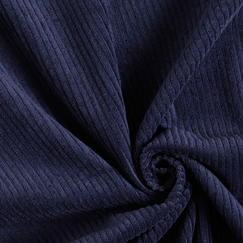 Breitcord vorgewaschen Uni – marineblau,  image number 1