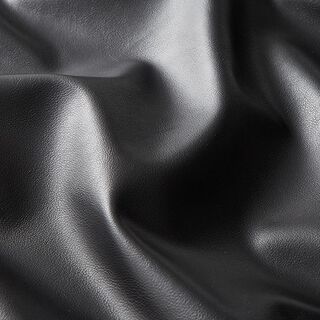 Glattes Lederimitat Stretch – schwarz, 