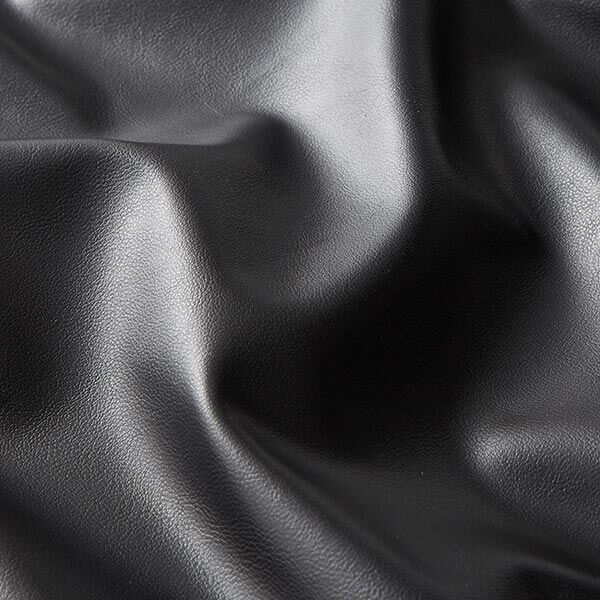 Glattes Lederimitat Stretch – schwarz,  image number 2