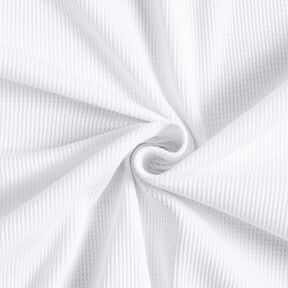 Waffeljersey Uni – weiss, 