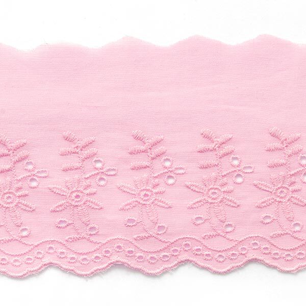 Feston Spitzenband Blumen [ 9 cm ] – hellrosa,  image number 1