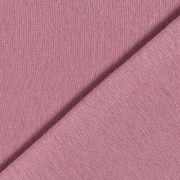 Bündchenstoff Uni – dunkelaltrosa | Reststück 50cm