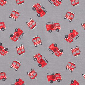Baumwolljersey Feuerwehr – grau, 