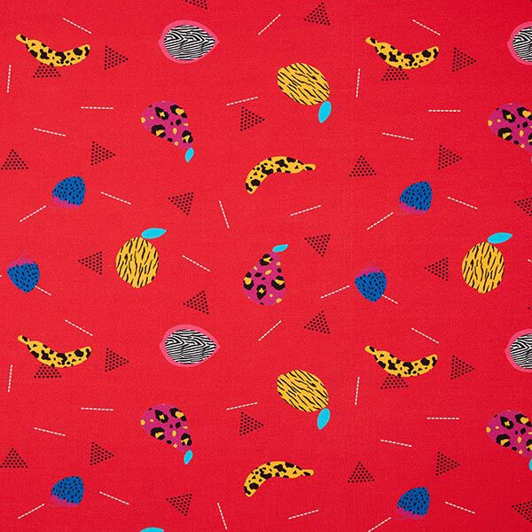 Baumwolljersey tierische Früchte | DIY Eule – rot, image number 1
