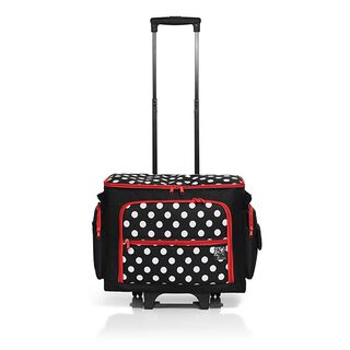 Nähmaschinen-Trolley Polka Dots [ Maße: 44  x 22  x 36  cm ] | Prym – schwarz/weiss, 