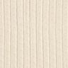 Strickstoff Ajour edle Glitzerstreifen – creme,  thumbnail number 1