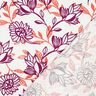 Viskose-Leinen-Mix Blumen | Poppy Fabrics – elfenbein/traube,  thumbnail number 4