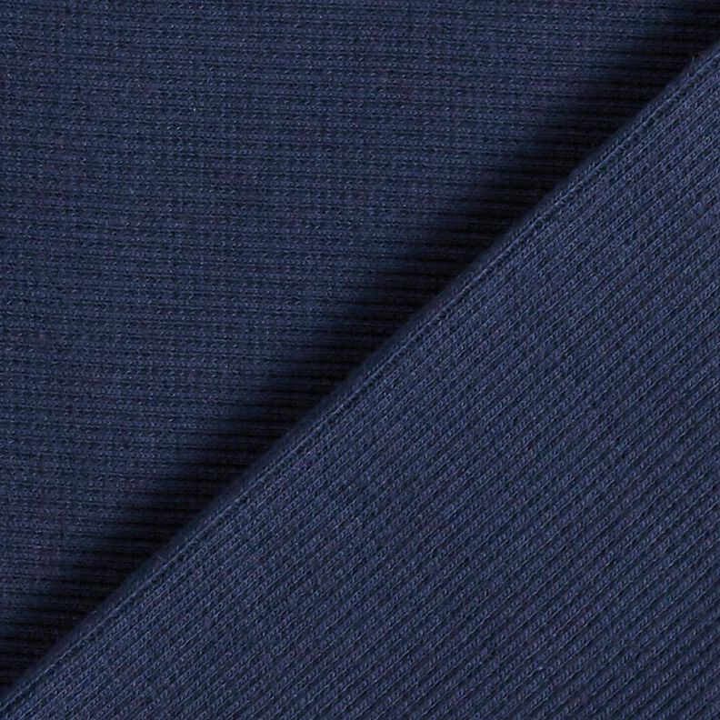GOTS 2x2 Bündchen | Tula – marineblau,  image number 3