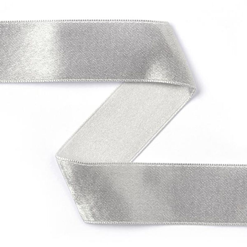 Satinband Doubleface - silber, image number 1