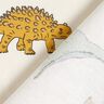 Dekostoff Halbpanama markante Dinosaurier – wollweiss/dunkelgrün,  thumbnail number 4