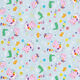 Baumwollpopeline Lizenzstoff Peppa und George machen Seifenblasen | ABC Ltd. – babyblau,  thumbnail number 1
