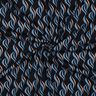 Viskose-Stretch abstrakte Wellen – schwarzblau/helljeansblau,  thumbnail number 3