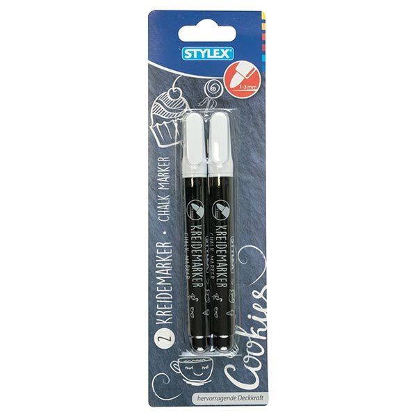 Kreidemarker [2 Stk.] - weiss,  image number 2