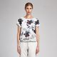 Seiden-Viskose-Satin ornamentale Blumen – weiss,  thumbnail number 6