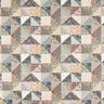 Dekostoff Halbpanama Quilt-Optik Blumen – pastellflieder/wollweiss,  thumbnail number 1