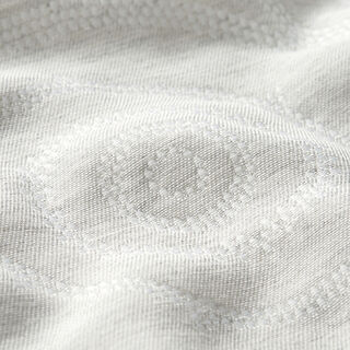 Dekostoff Jacquard Kreise – nebelgrau, 
