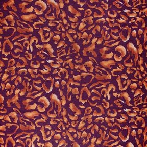 Romanit Jersey Leomuster – aubergine/terracotta, 
