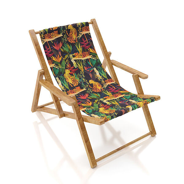 Outdoorstoff Canvas Leopard – schwarz, image number 9