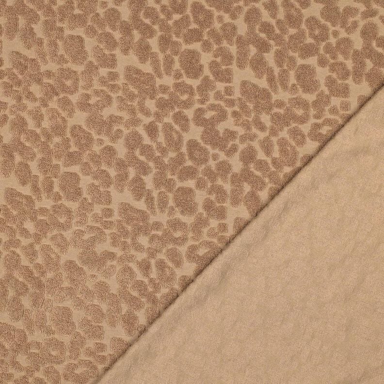 Frotteestoff Stretch Leo – hellbraun, image number 4