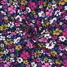 French Terry Sommersweat Blumen – schwarz/indigo,  thumbnail number 3