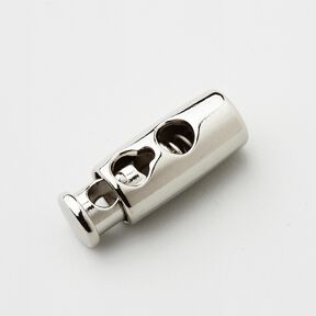 Kordelstopper Metall [Durchlass: 3 mm] – silber metallic, 
