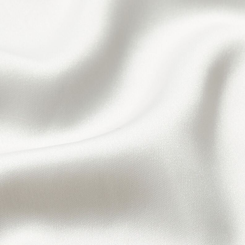 Polyester Satin Uni – weiss,  image number 2