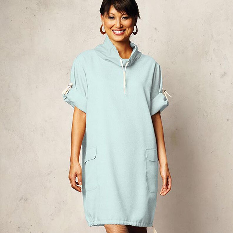 Baumwollfleece Uni – eisblau, image number 7