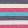 Glitzerjersey Streifen – intensiv pink/marineblau,  thumbnail number 1