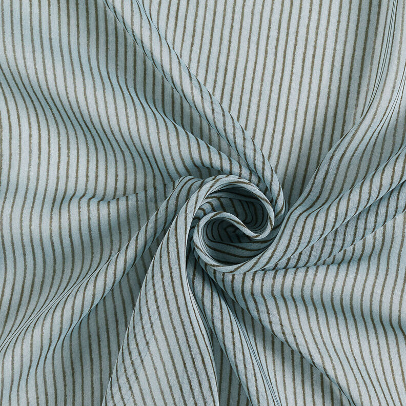 Seidenchiffon schmale Streifen – hellblau/dunkelgrau,  image number 4